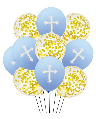 Balony z krzyżem blue