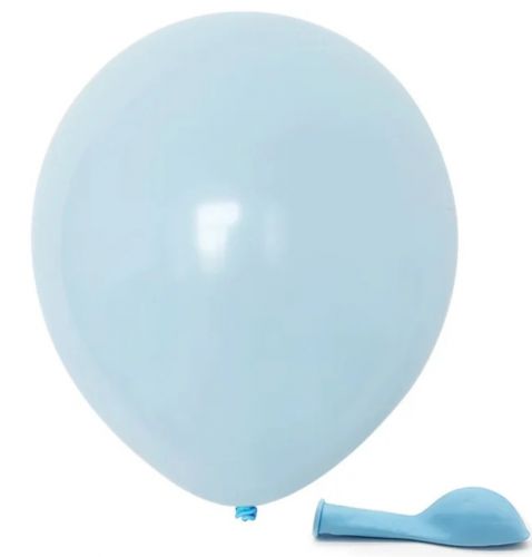 12cali balony lateksowe 100 szt. op. PASTEL. niebieski