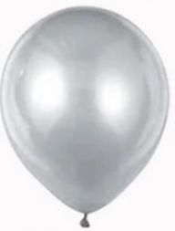 12cali balony lateksowe 50 szt. op. metal. silver