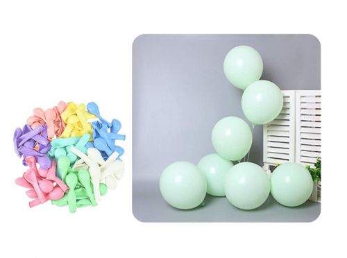 5 cali balony lateksowe pastelowe zielone 200szt. op.