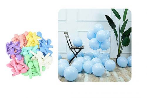 5 cali balony lateksowe pastelowe niebieskie 200szt. op.