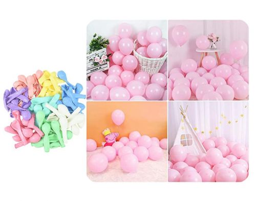 5 cali balony lateksowe pastelowe róż 200szt. op.