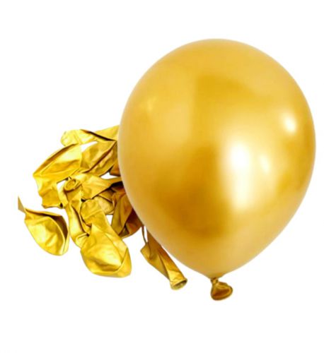 12cali balony lateksowe 50 szt. op. metal. złote