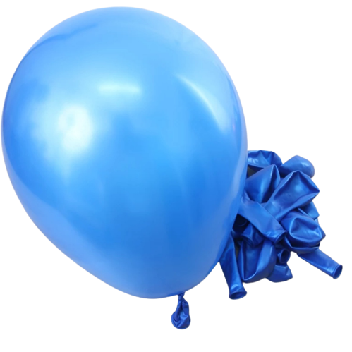 10cali balony lateksowe 100 szt. op. perłowe niebieskie