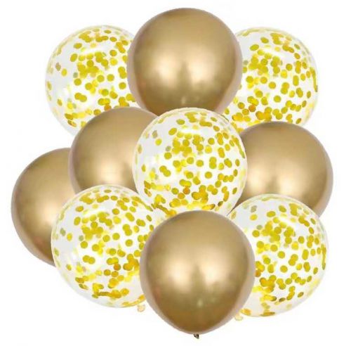Zestaw balonów Lateksowych Gold