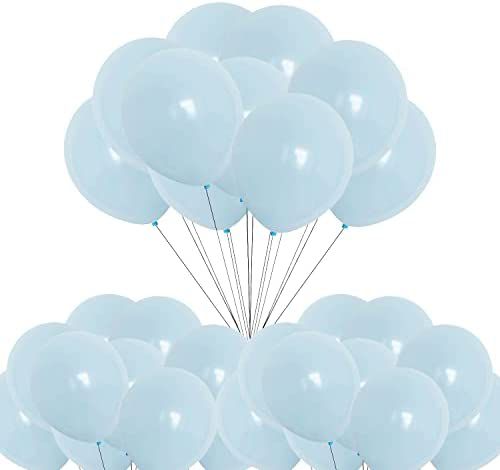10cali balony lateksowe 100 szt. op. pastelowe niebieskie