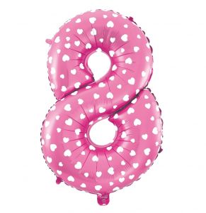 Balon cyfra 32 cale pink 8 (tylko na powietrze)