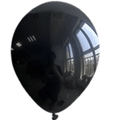 10cali balony perlowy black 100szt