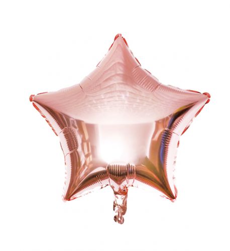 Balon gwiazda rose gold pink 18 cali