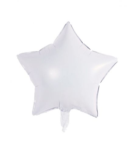 Balon Gwiazda Biała [18 cali]