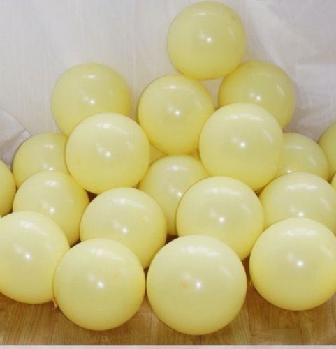 Balony latek，Pasterowe   Żółte 200szt