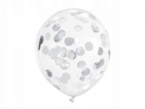 12cali balony lateksowe 100szt. op. Silver  (Z Konfetti)
