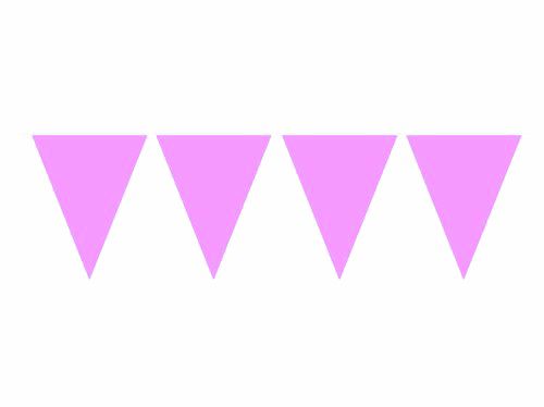 Banner trójkąty 5 m pink foliowe