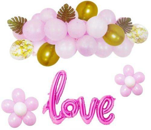 ZESTAW balonów LOVE PINK