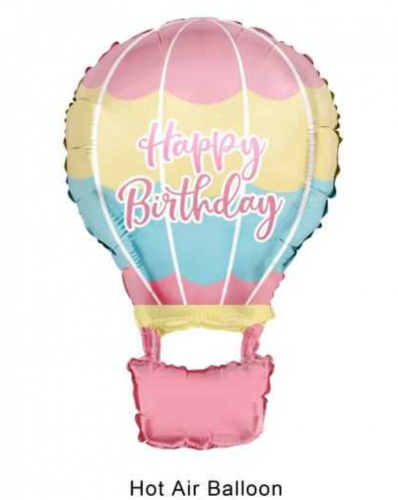 Balon foliowy z napisem Happy Birthday 52cm x 80cm